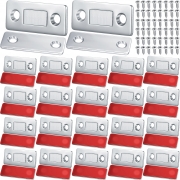 48 Pcs Cabinet Magnetic Catch Ultra Thin Magnetic Door Catch Adhesive Cabinet Door Magnets Drawer Magnet Cabinet Latch Magnetic Closures for Kitchen Door Closet Drawer Magnetic Cabinet Latch