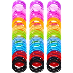 200 Pcs Silicone Jelly Bracelets 80's Neon Bracelets Colorful Retro Wristbands Women Stretchable Rainbow Bracelets for Party Favors, Adults, Women, Girls, Costume Decorations